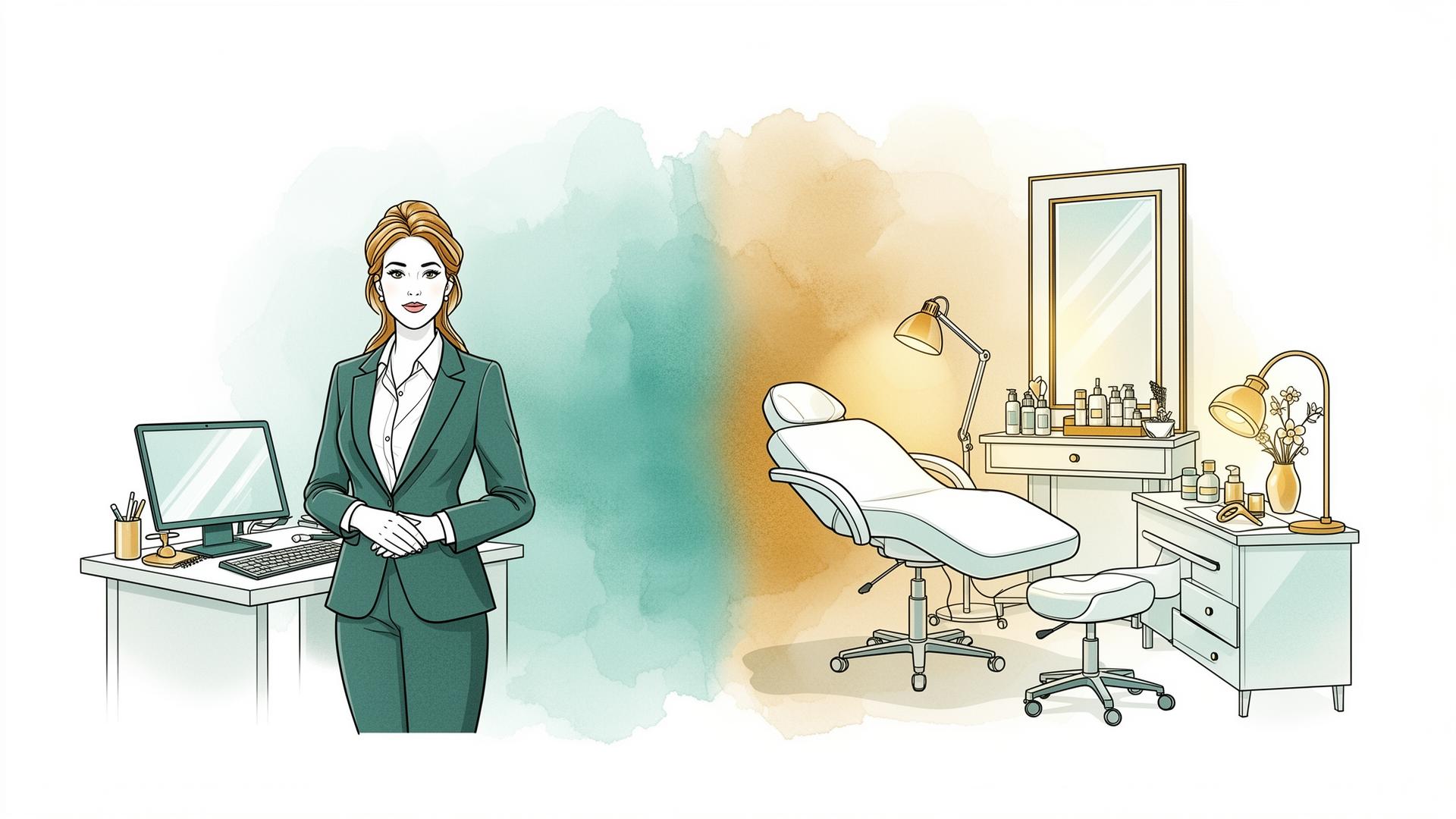 Career transition from office to beauty industry
