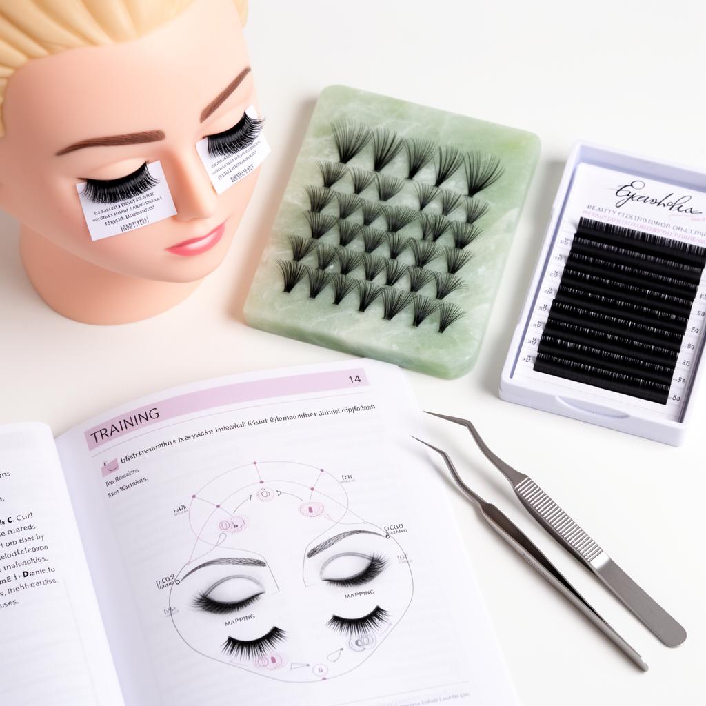 美睫練習與工具