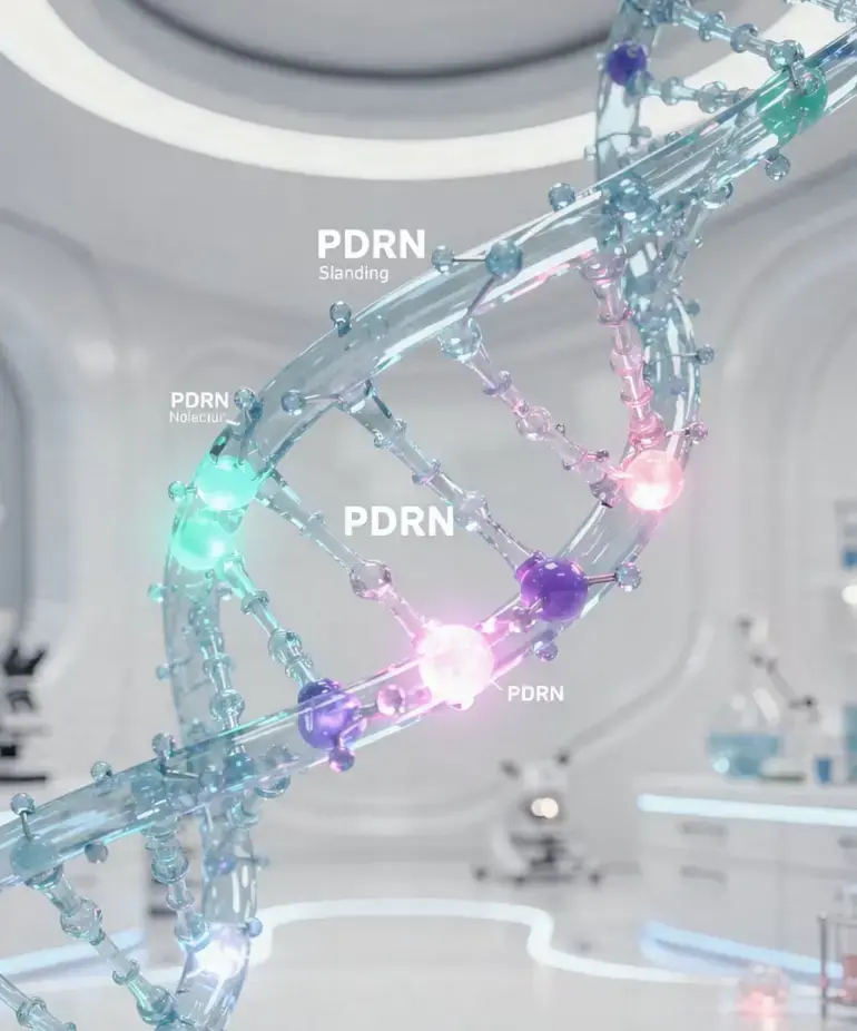 PDRN spiral molecular visualization