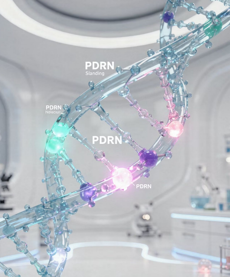 PDRN spiral molecular visualization